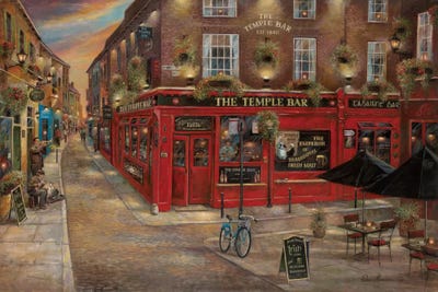 poster paper print signed The Temple Bar painting illustration drawing ukraine city landscape dublin ireland free shipping